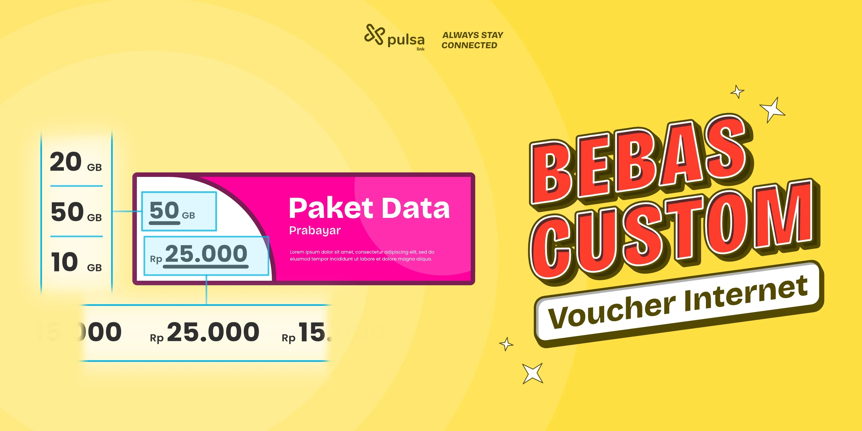 Bebas Custom Voucher Internet